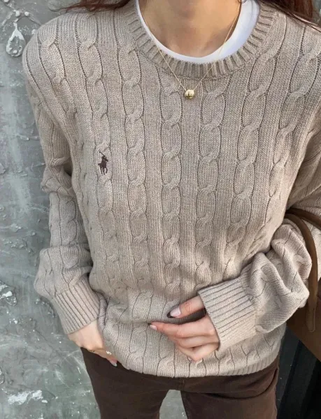 Ralph Lauren Cable Knit Sweater Ivory - 4