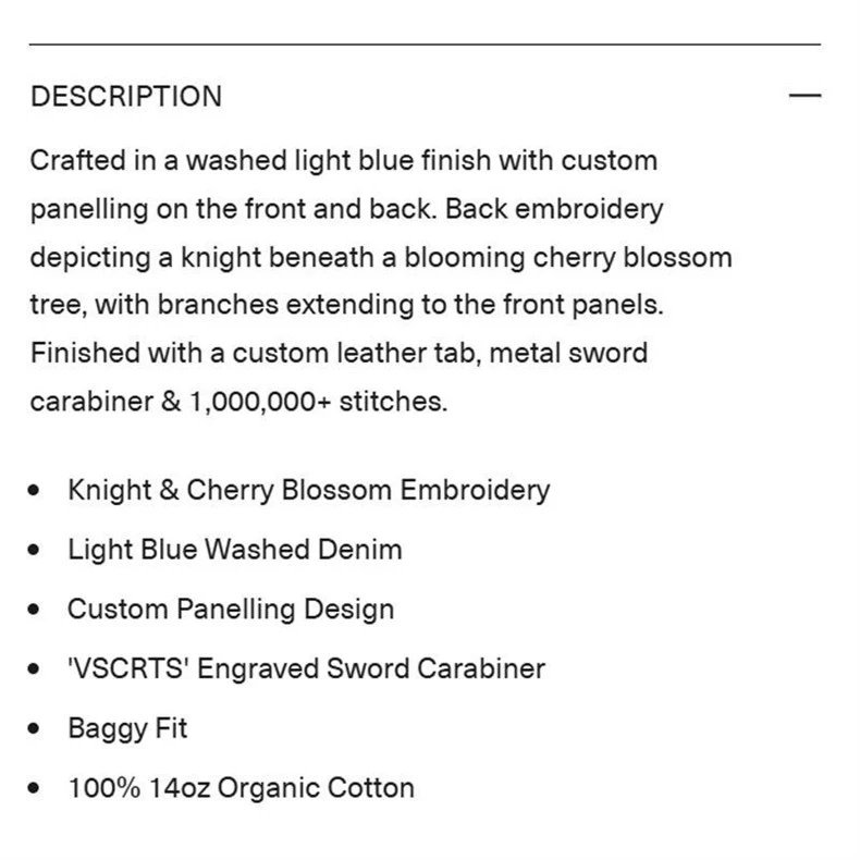 Derschutze Knight Embroidery Jeans photo 6