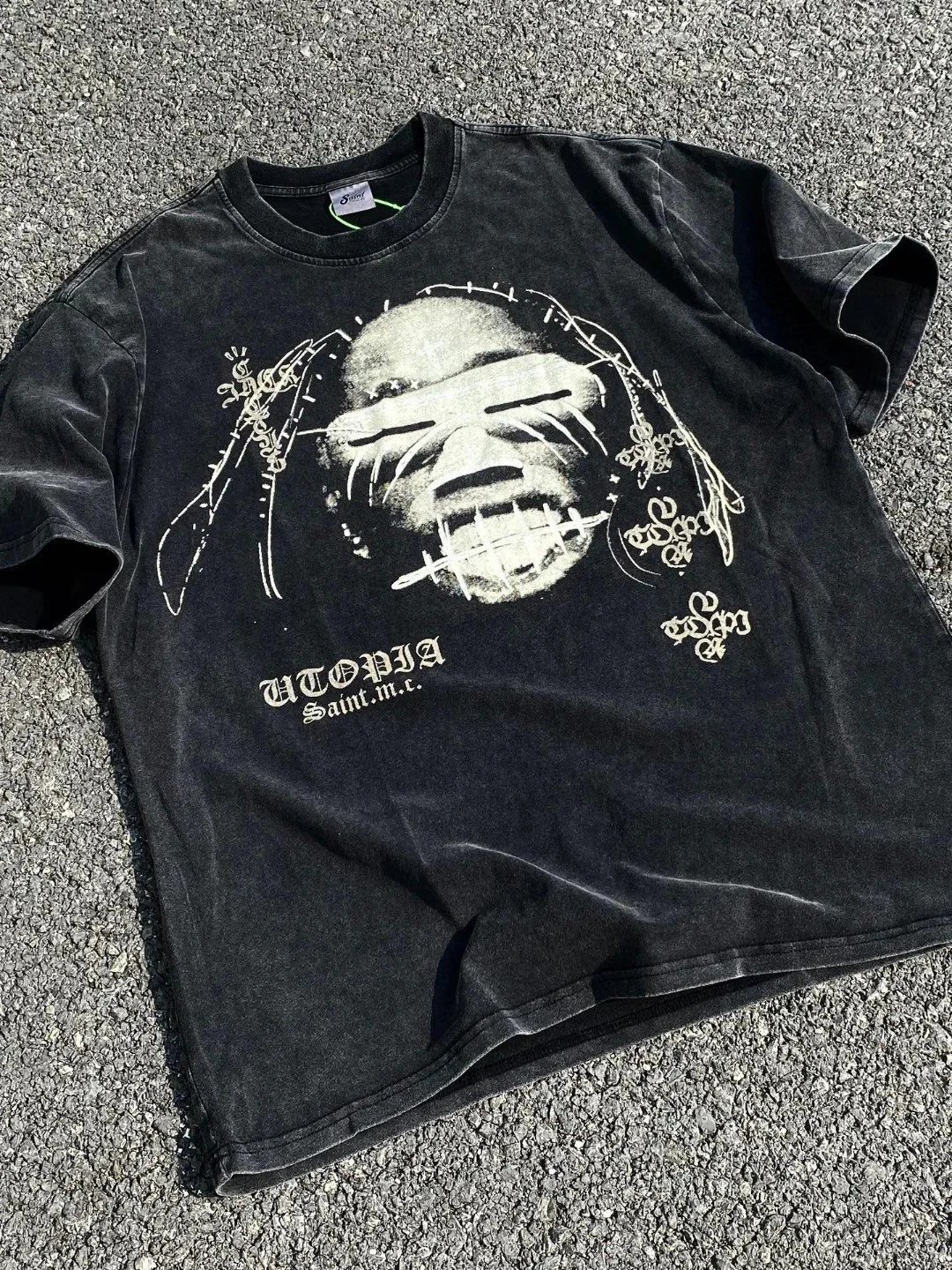 Travis Scott UTOPIA Album Distressed T-Shirt photo 5