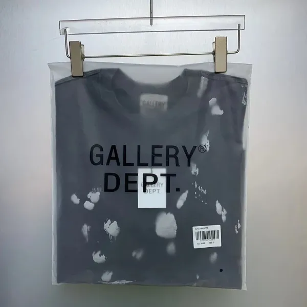 Gallery Dept Paint Splatter Washed Black T-Shirt - 5