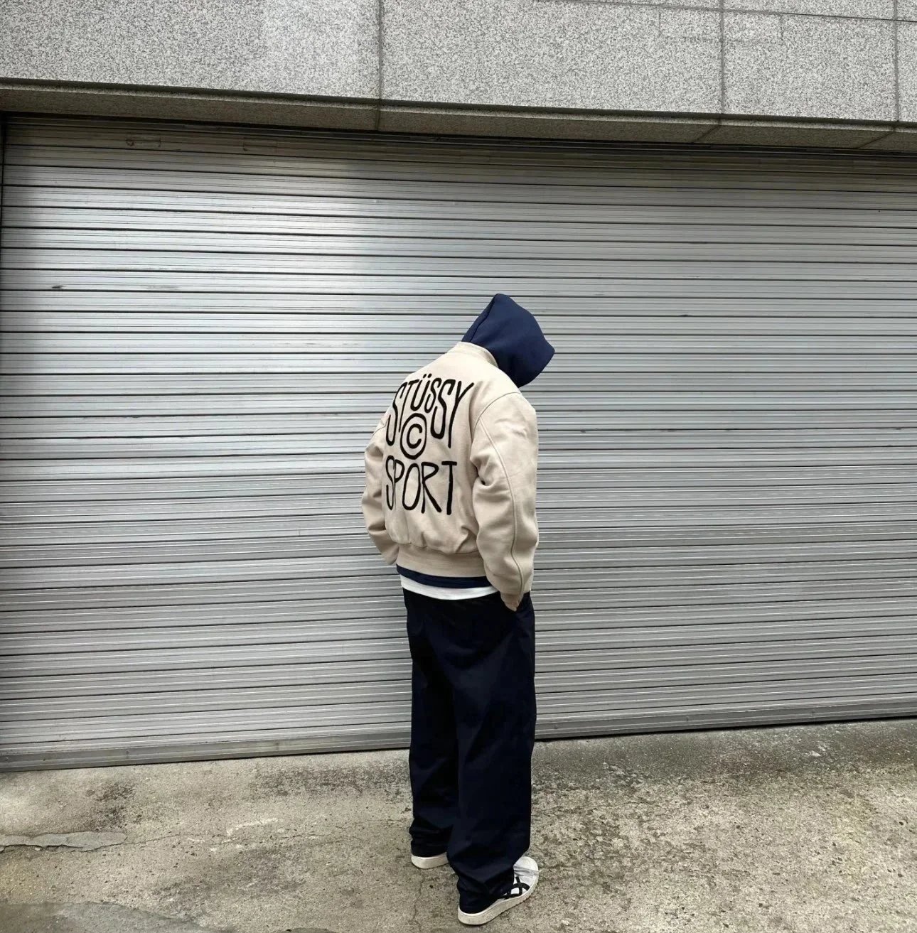 Stussy Varsity Jacket Beige Outerwear - 5