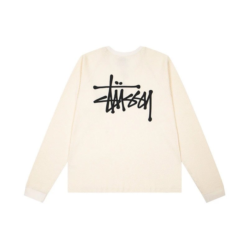 Logo Waffle Knit Raglan Sleeve Long T-Shirt photo 3