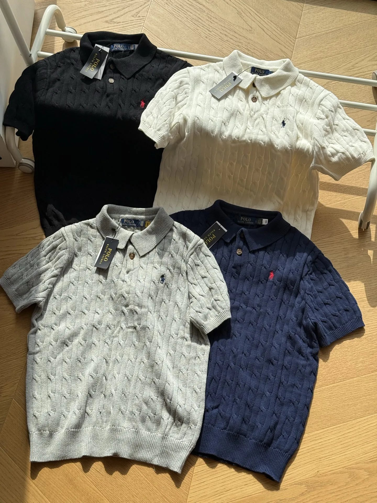 Quality Embroidered Twisted Knit Polo photo 6