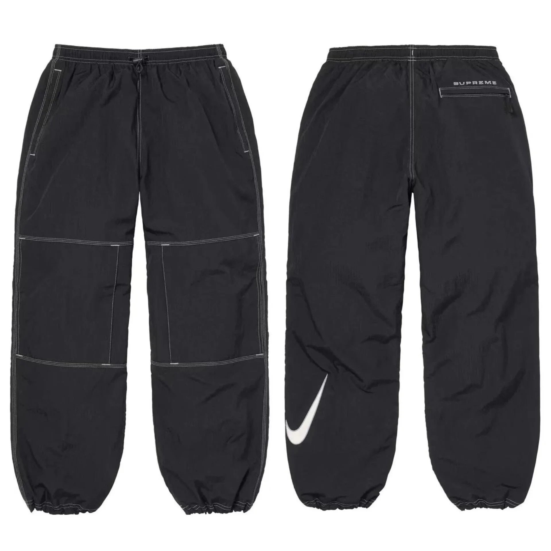 Supreme Hoodies & Sweatshirts City Name Graphic Crewneck Sweatshirt — A321 Black Pants