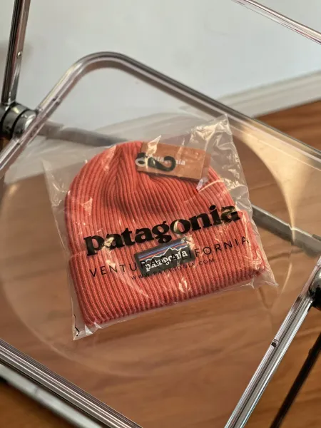 Patagonia Fisherman Beanie Beige Hat - 12