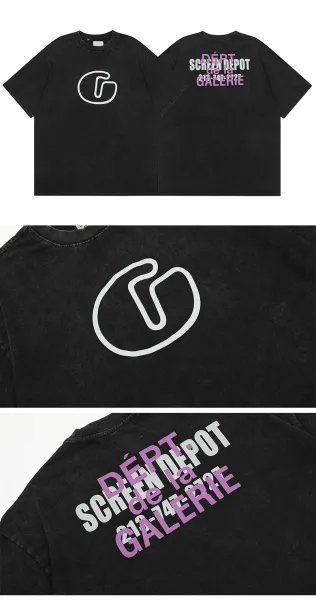 Gallery Dept. Dept. de la Galerie Black Oversized T-Shirt - 3