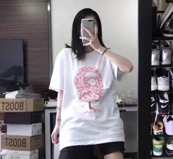 A Bathing Ape Sakura Bloom Graphic T-Shirt Black - 2