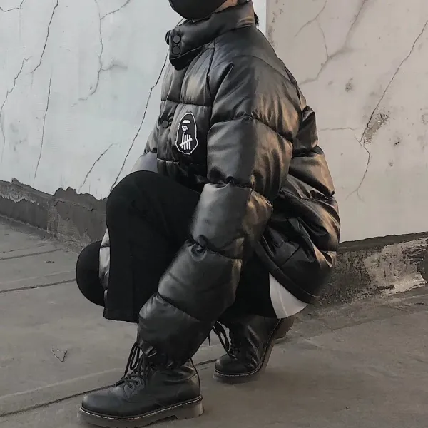 A Bathing Ape Puffer Jacket Black Down-Jacket - 8