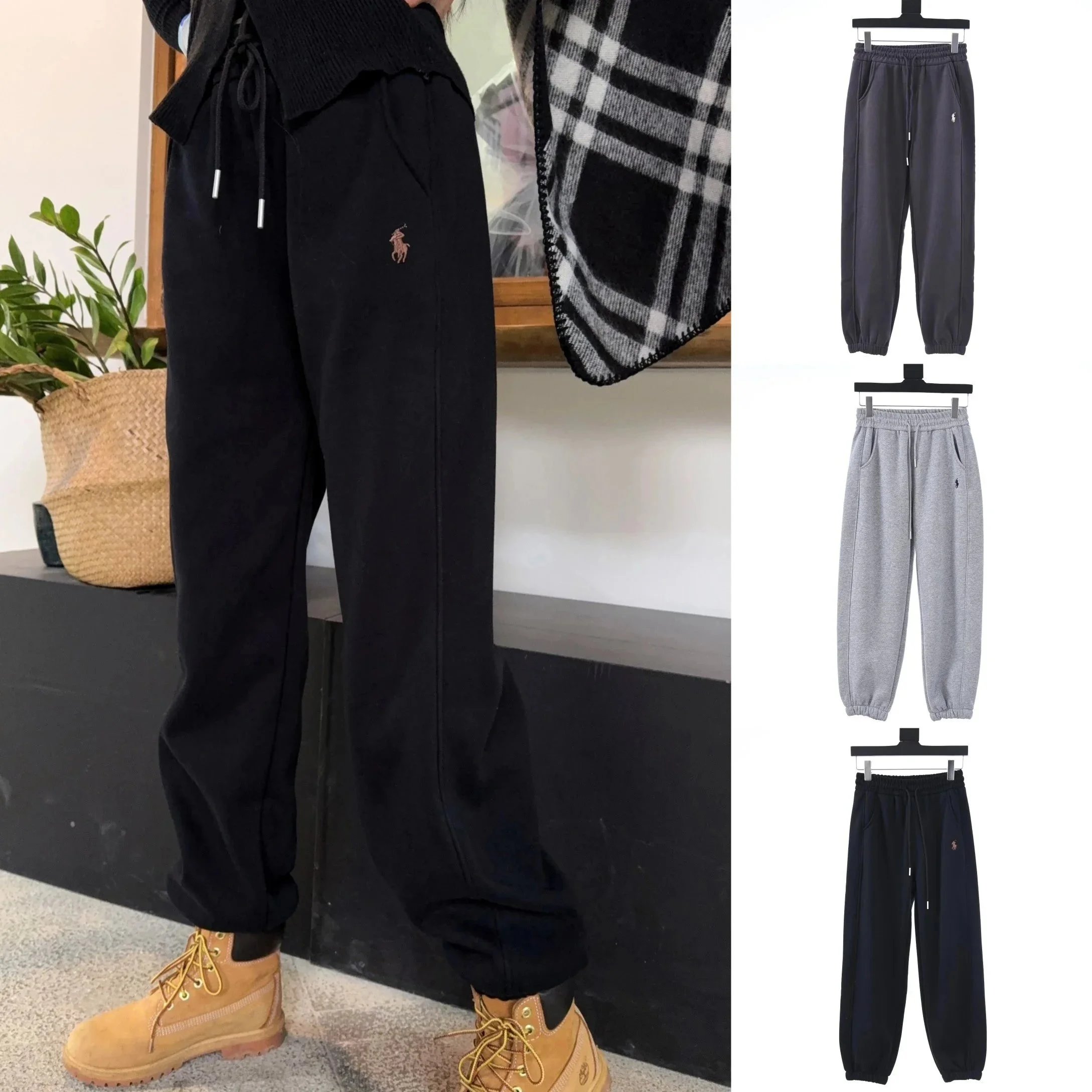 Ralph Lauren Embroidered Fleece Jogger Pants