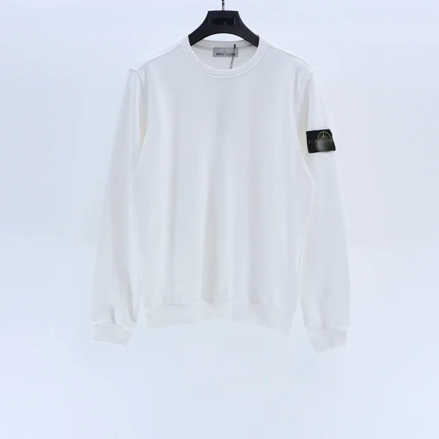 Stone Island Hoodies & Sweatshirts Crewneck sweatshirt with compass sleeve badge product detail image 7