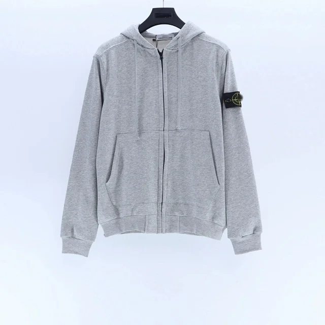 Stone Island Hoodies & Sweatshirts Crewneck sweatshirt with compass sleeve badge product detail image 16