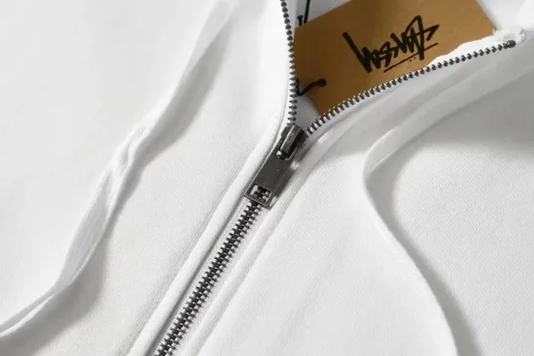 Stussy Archive Logo Print Full-Zip Hoodie Green / White / Black - 7