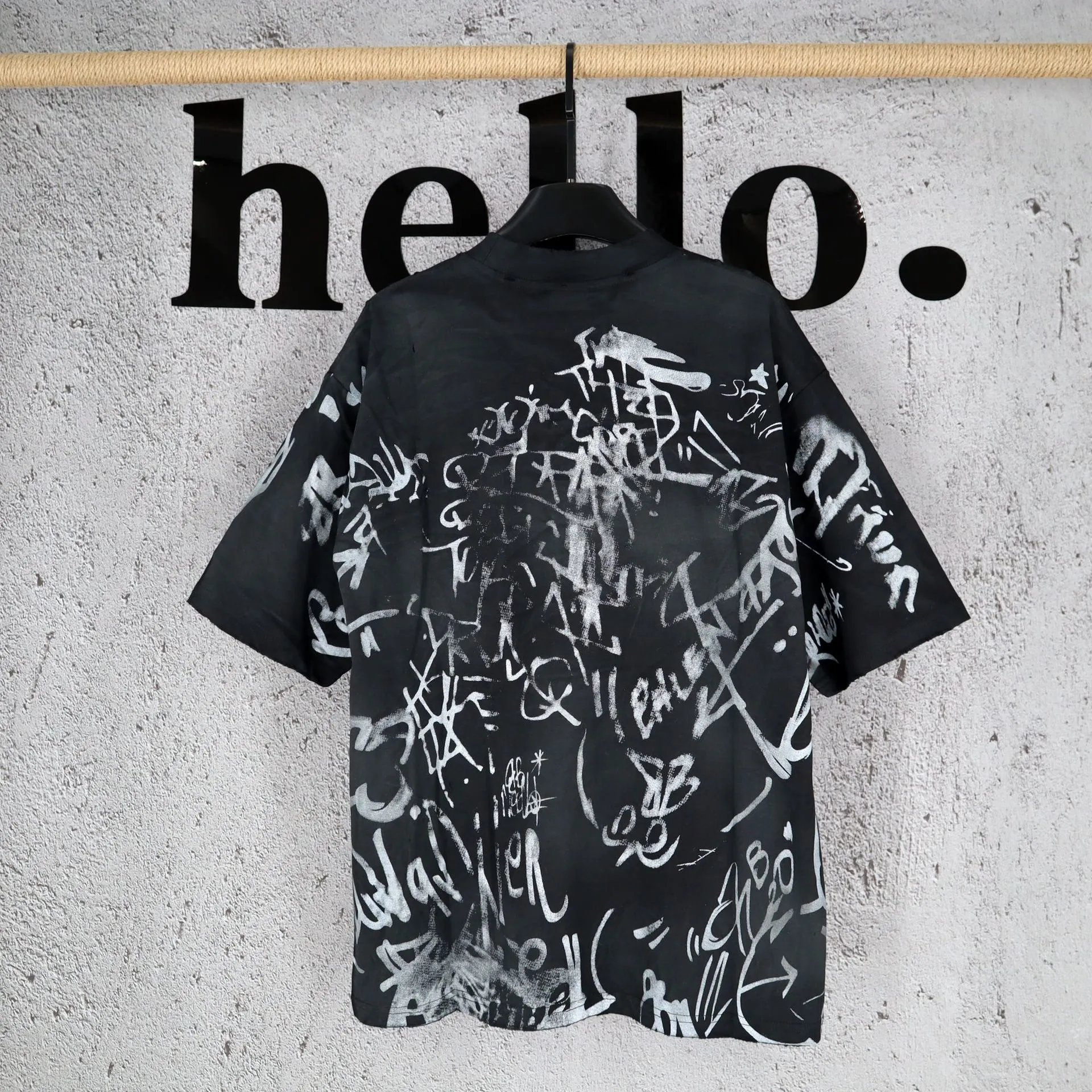 Embroidered Distressed T-Shirt photo 6