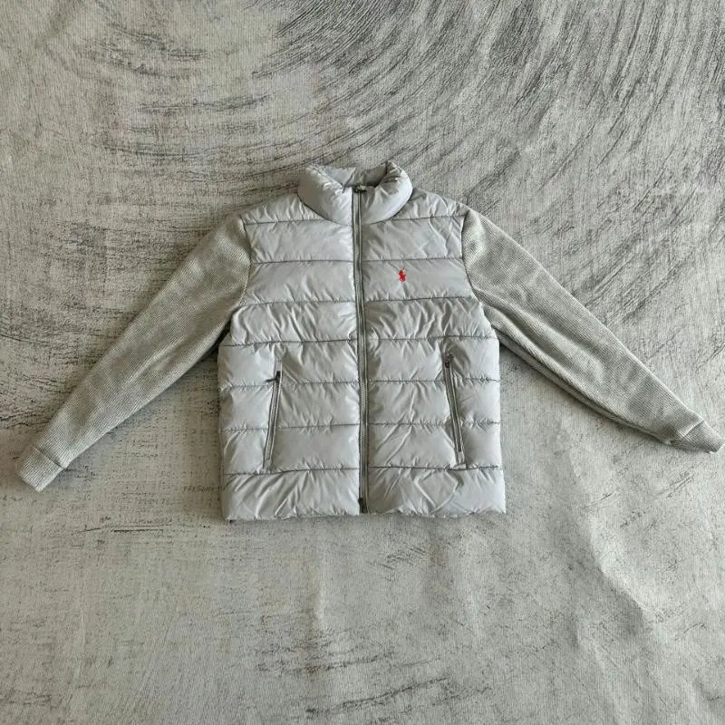 Quilted Puffer Jacket with Knit Sleeves photo 8