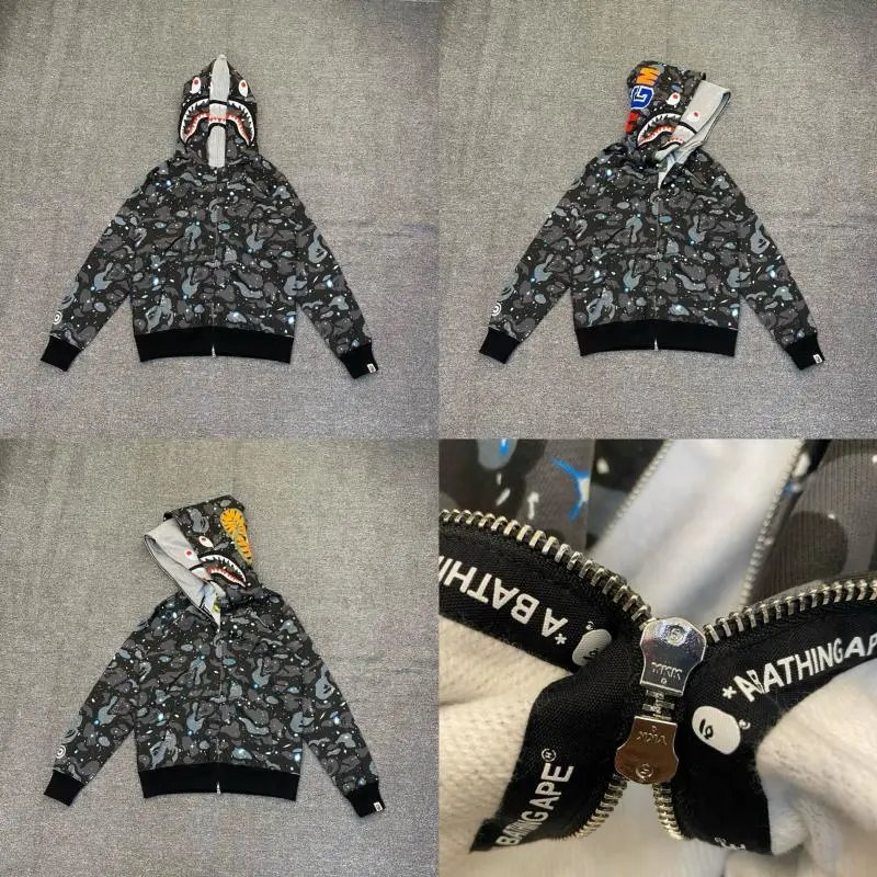 Shark Head Camo Zip Hoodie photo 3