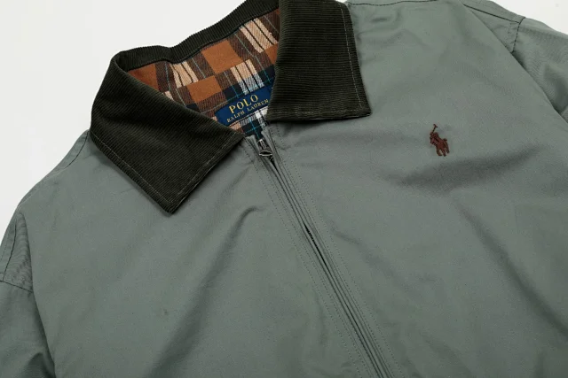 Polo Ralph Lauren Jackets Zip-Front Jacket with Corduroy Collar and Plaid Lining product detail image 27