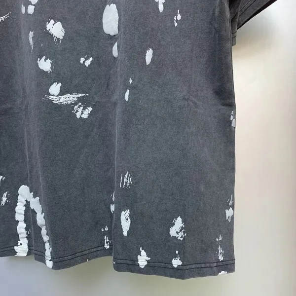 Gallery Dept Paint Splatter Washed Black T-Shirt - 7