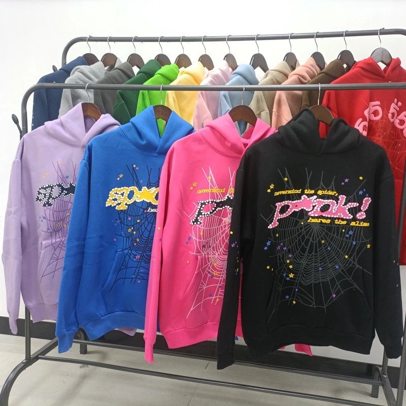 Spider! Hares The Alive Embellished Spiderweb Hoodie Purple - 2
