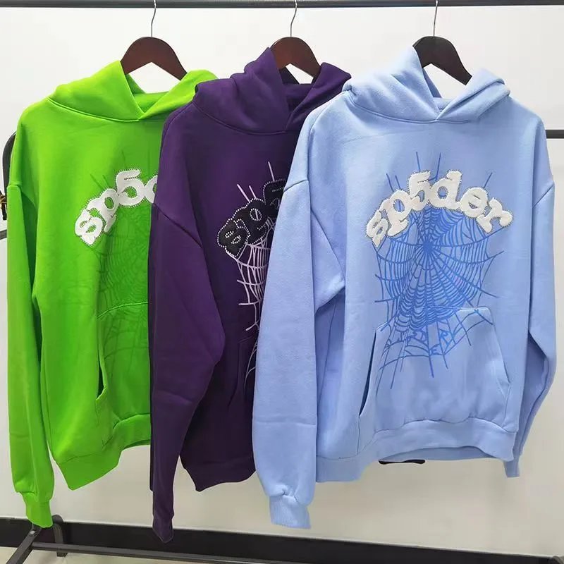 Spider! Hares The Alive Embellished Spiderweb Hoodie Purple - 34