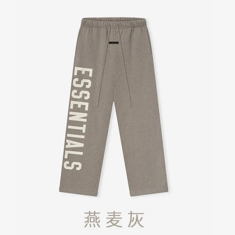 Straight velvet trousers and casual pants with large logo on the side, same style for men and women(pic4) Straight velvet trousers and casual pants with large logo on the side, same style for men and women