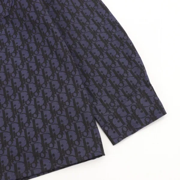 Classic All-Over Print Vintage Denim Shirt Navy - 9