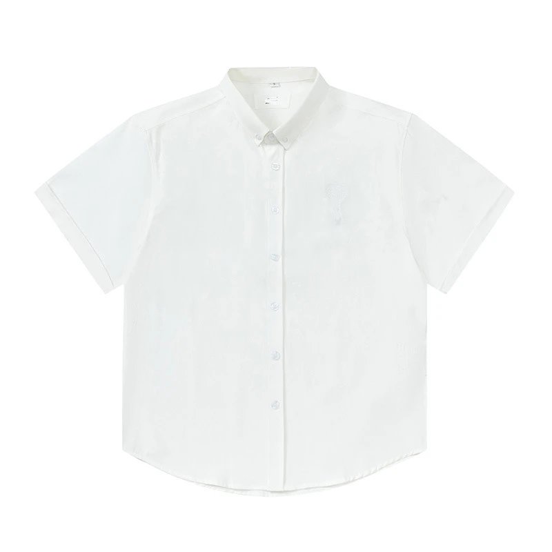 Heart Embroidery Cotton Check Shirt photo 8