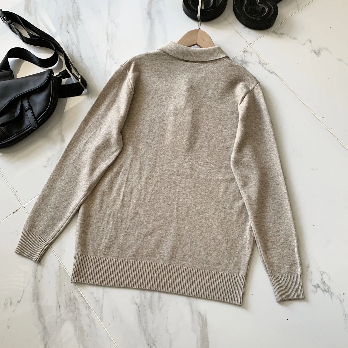 Business Casual Long Sleeve Polo Shirt photo 5
