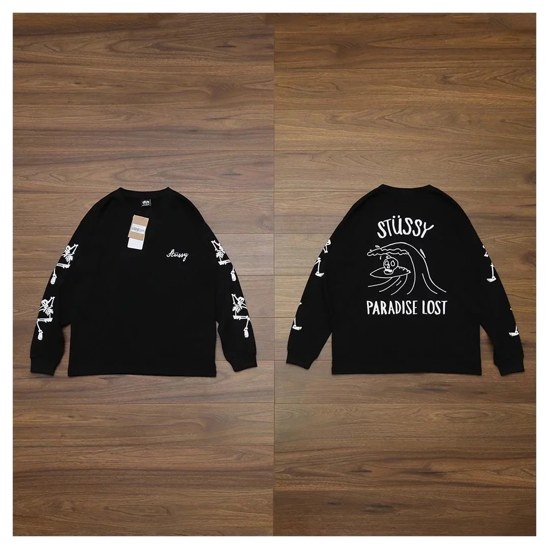Stussy Paradise Lost Wave Skull Long Sleeve T-Shirt photo 7