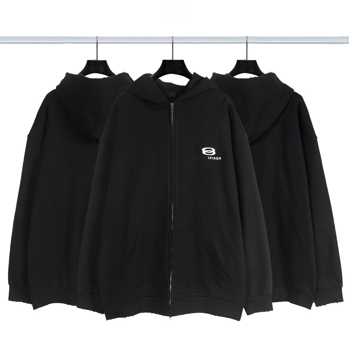B Family Embroidered Hoodie photo 2