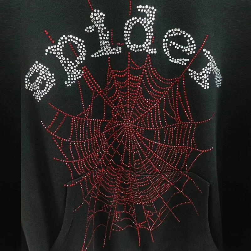 Spider! Hares The Alive Embellished Spiderweb Hoodie Purple - 24