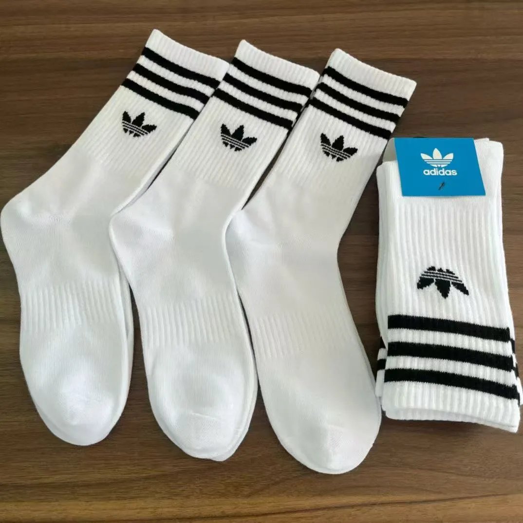 Adidas Three-Stripe Mid-Calf Running Socks photo 3