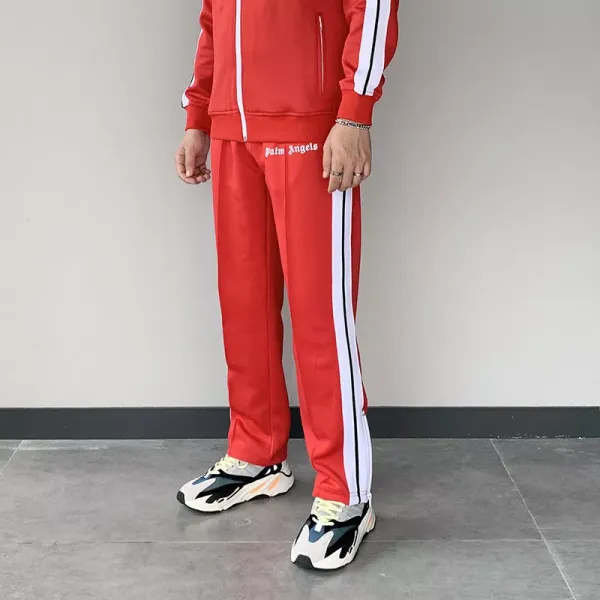 Palm Angels Track Suit Red White Stripe Tracksuit - 1