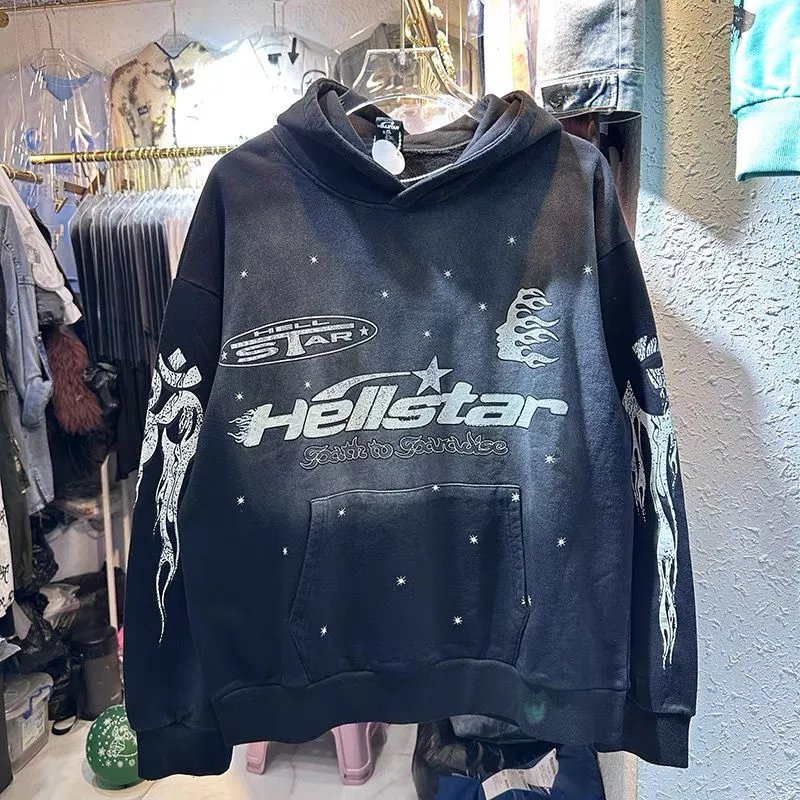 Vintage Distressed Hoodie Pink photo 6