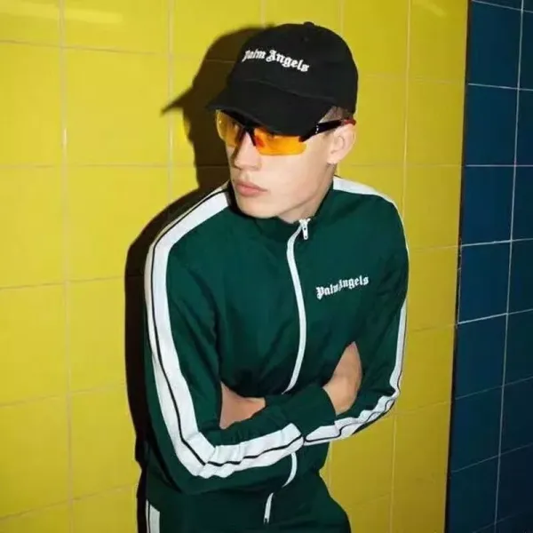 Palm Angels Track Jacket Light Blue Outerwear - 8