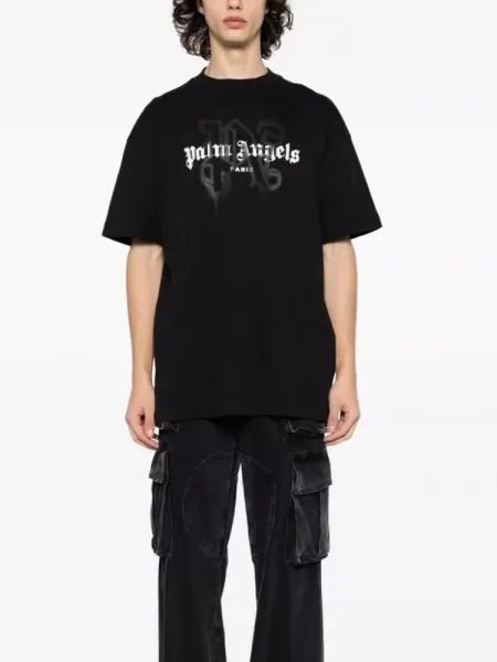 Palm Angels Teddy Bear Print Black T-Shirt - 23