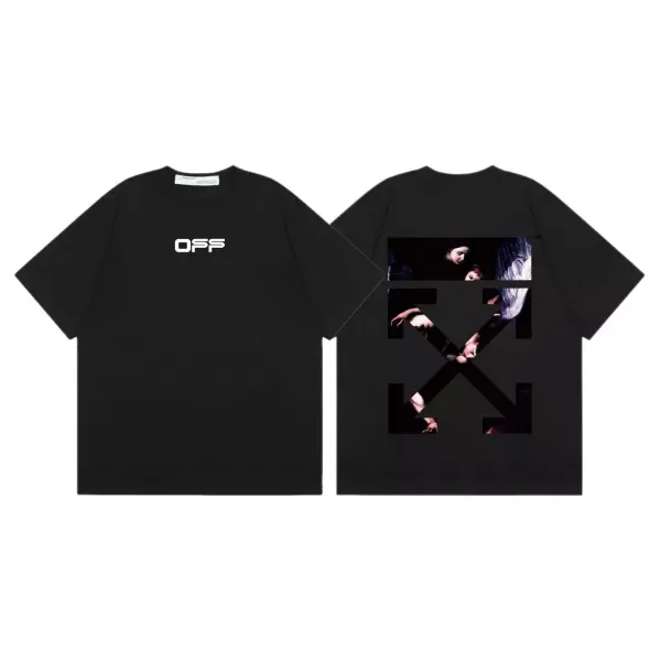 Off-White Arrow Print T-Shirt Black - 1