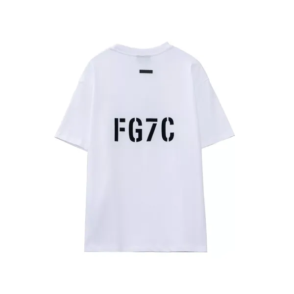 Fear of God Essentials FG7C Logo Print Oversized T-Shirt White T-Shirts - 1