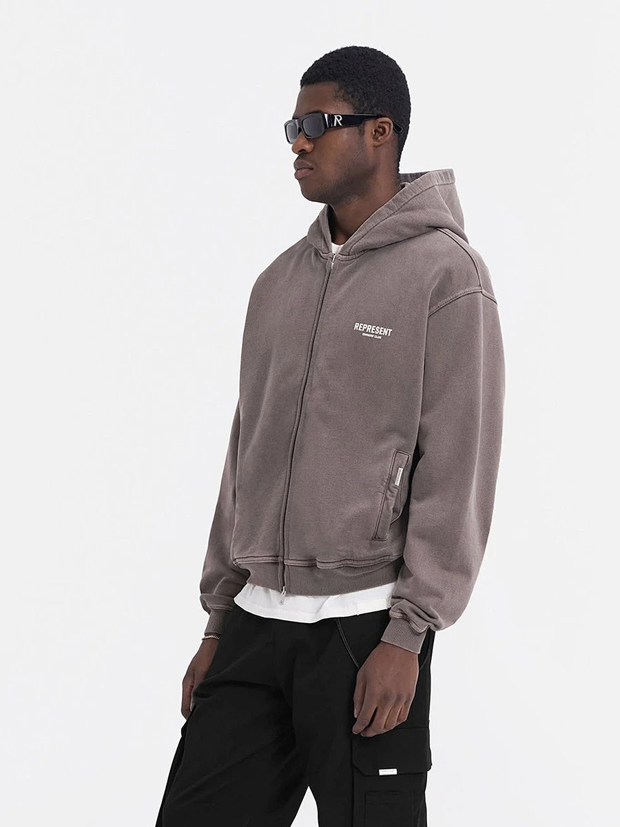 Represent Owners' Club Zip-Up Hoodie Gray product detail 41 in Litbuy spreadsheet finds