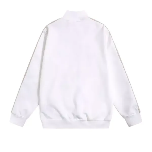 Palm Angels Track Jacket White Beige Stripe Outerwear - 6