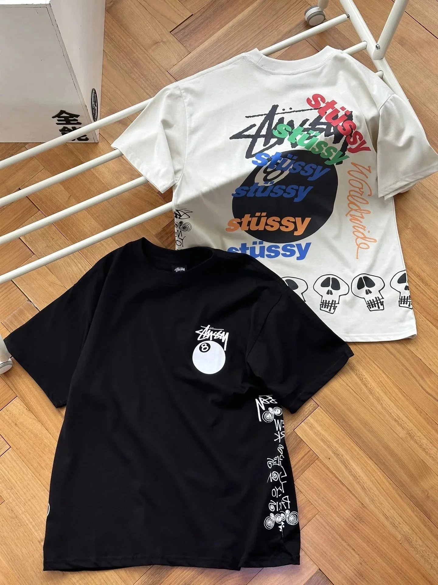 Stussy 8 Ball Skull T-Shirt photo 5