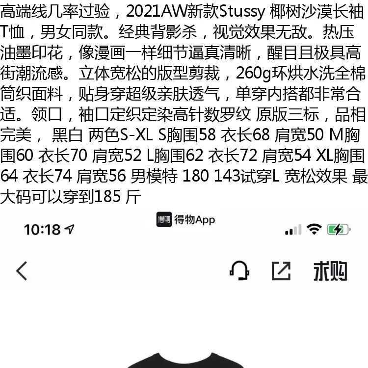 Stussy Palm Desert Long Sleeve T-Shirt photo 2