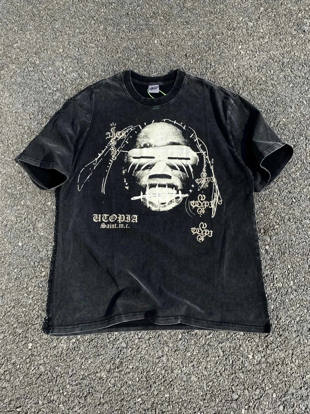 Travis Scott UTOPIA Album Distressed T-Shirt photo 2
