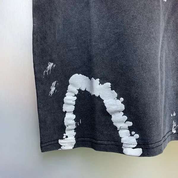 Gallery Dept Paint Splatter Washed Black T-Shirt - 8