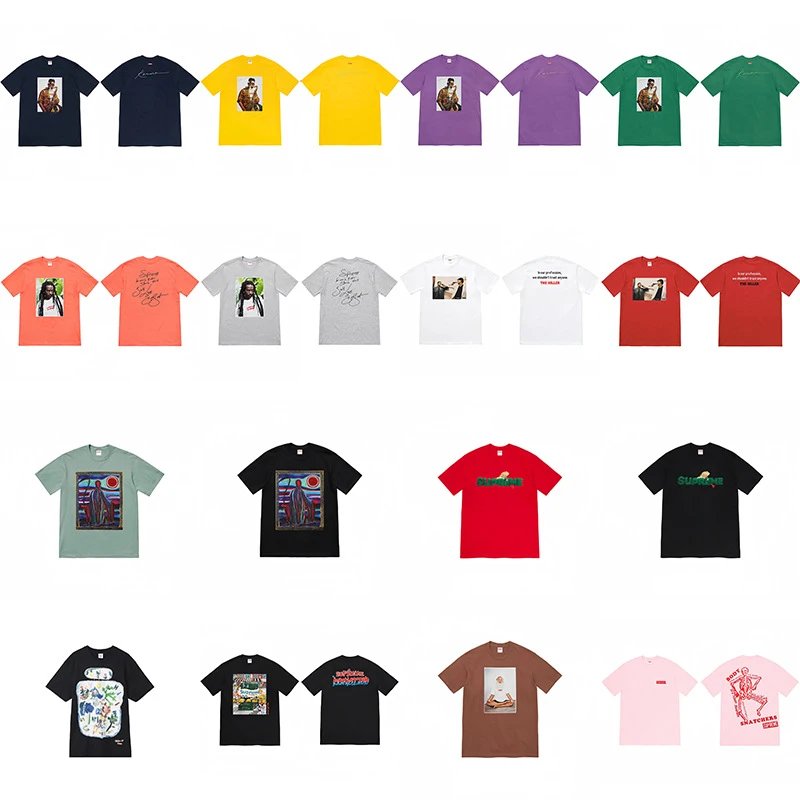 Sup Letter Logo Box Print T-Shirt
