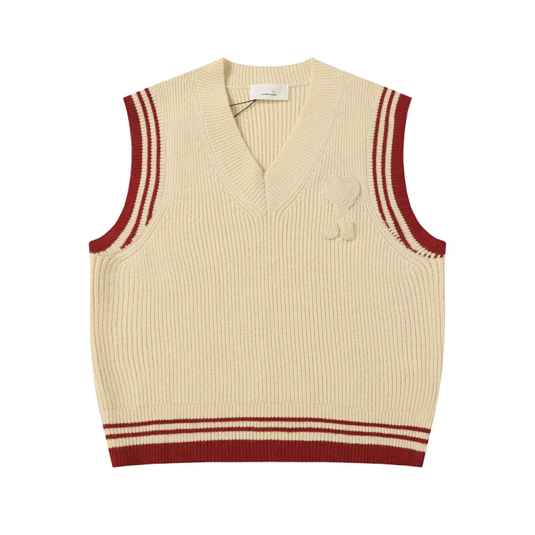 Love embroidered knitted sweater casual loose and versatile couple style(pic6) Love embroidered knitted sweater casual loose and versatile couple style