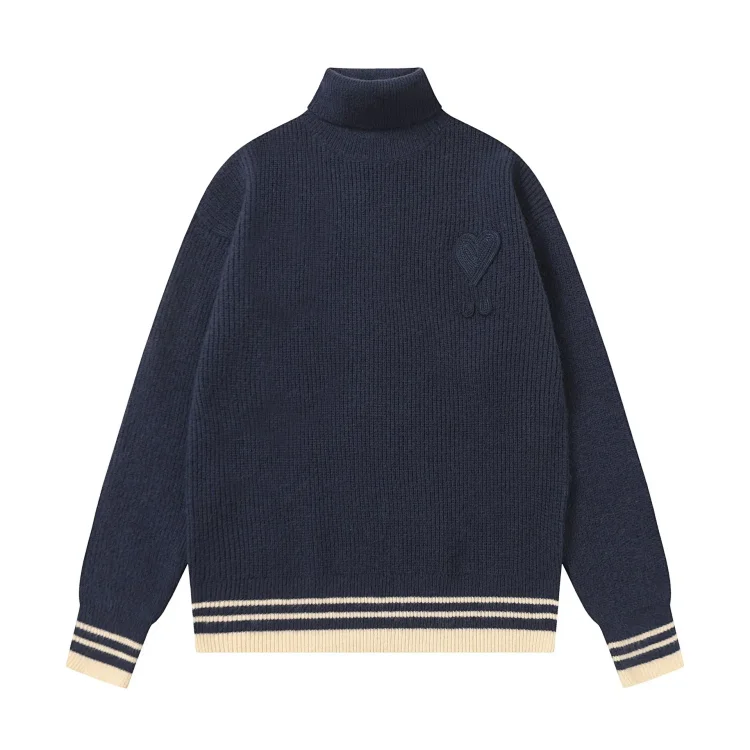 Love embroidered knitted sweater casual loose and versatile couple style(pic26) Love embroidered knitted sweater casual loose and versatile couple style