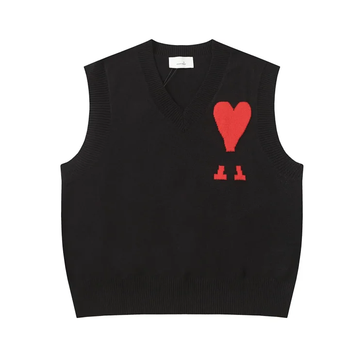 Love embroidered knitted sweater casual loose and versatile couple style(pic37) Love embroidered knitted sweater casual loose and versatile couple style