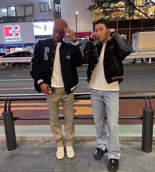 Stussy Embroidered Varsity Jacket Black Outerwear - 8