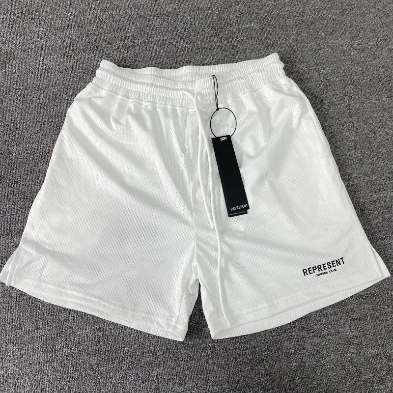 Re Logo Print Mesh American Street Shorts photo 3