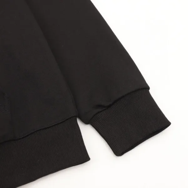 Burberry格子拼接拉链连帽卫衣 Black Hoodie - 9
